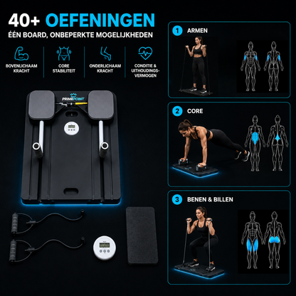 PrimePoint Elite Pilates Board Zwart