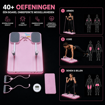 PrimePoint Elite Pilates Board Roze