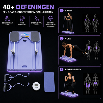 PrimePoint Elite Pilates Board Paars